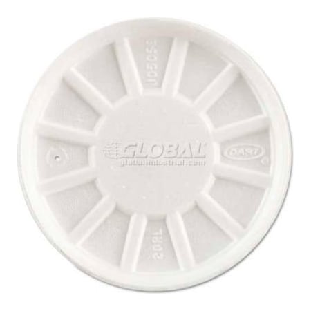 Dart Vented Foam Lids, Fits 6-32 Oz. Cups, White DCC 20RL